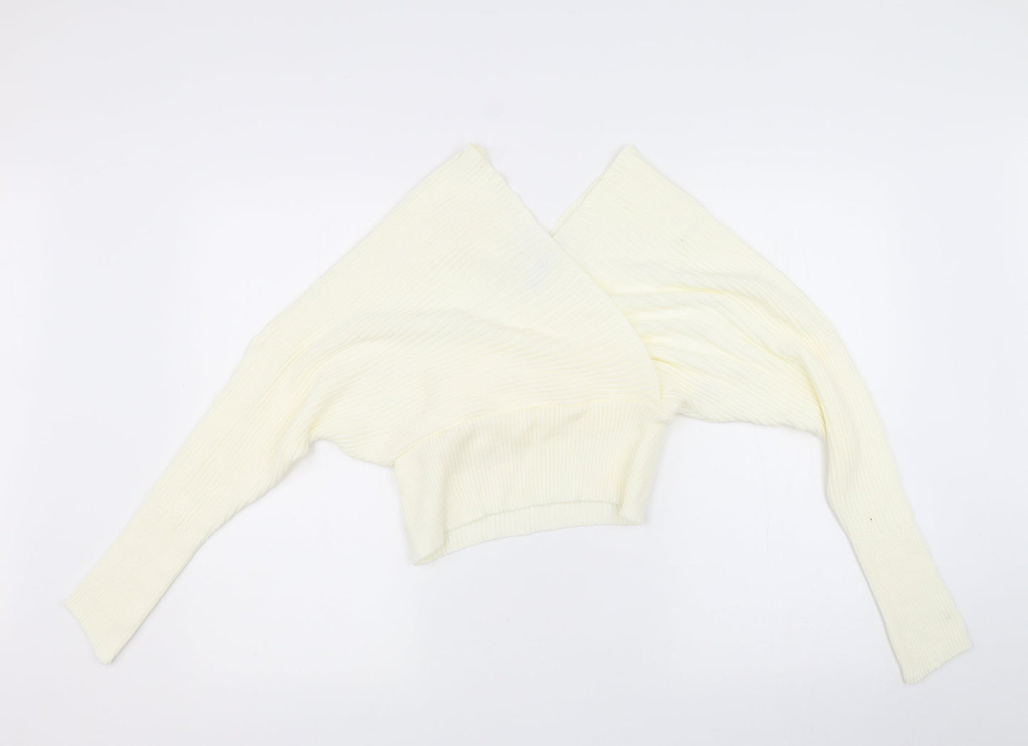 PRETTYLITTLETHING Womens White   Pullover Jumper Size S