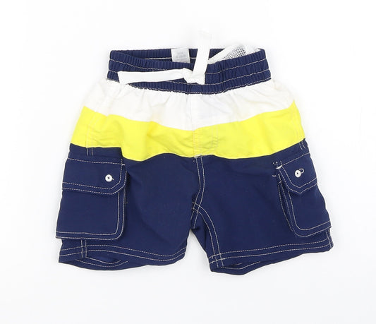 Mini Club Boys Multicoloured Striped  Cropped Trousers Size 9-12 Months