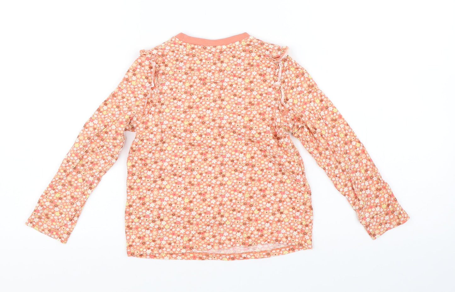 Marks and Spencer Girls Multicoloured Floral  Basic T-Shirt Size 4-5 Years