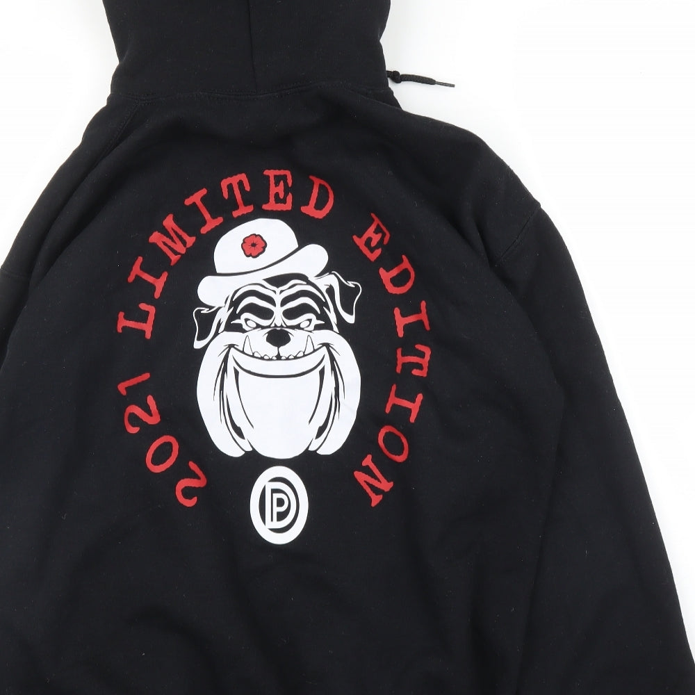 Gildan Mens Black   Pullover Hoodie Size M