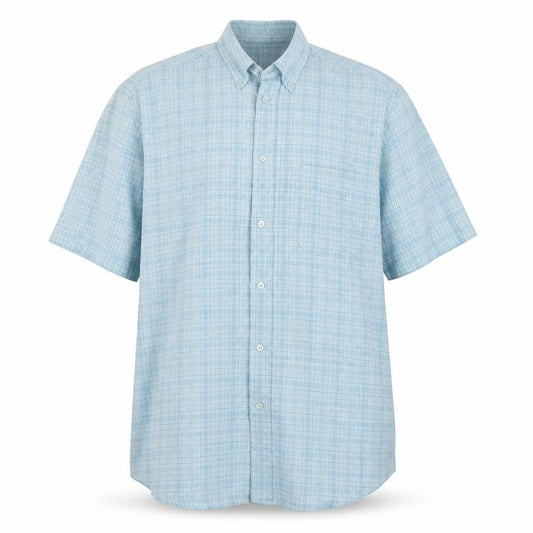 Marks & Spencer Mens Green Check   Button-Up Size M