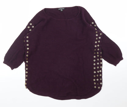 Warehouse Womens Purple   Pullover Jumper Size 6