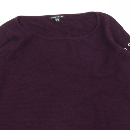 Warehouse Womens Purple   Pullover Jumper Size 6