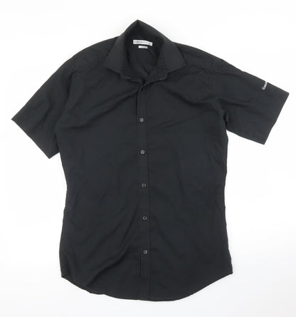 Kustom Kit Mens Black    Button-Up Size 14