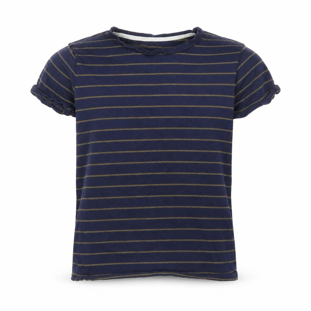 Primark Boys Blue Striped  Basic T-Shirt Size 12 Years