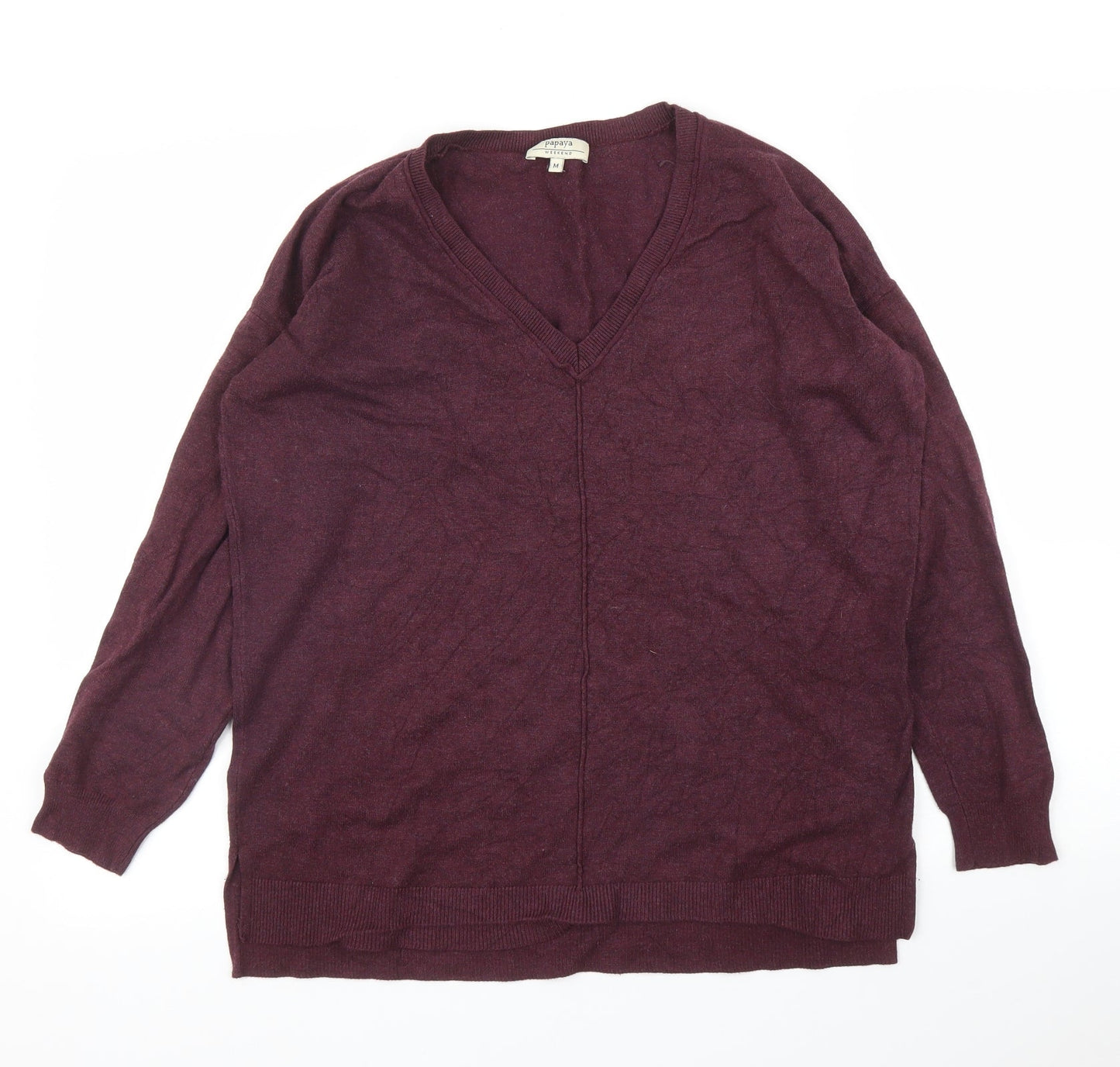 Papaya Mens Purple   Pullover Jumper Size M