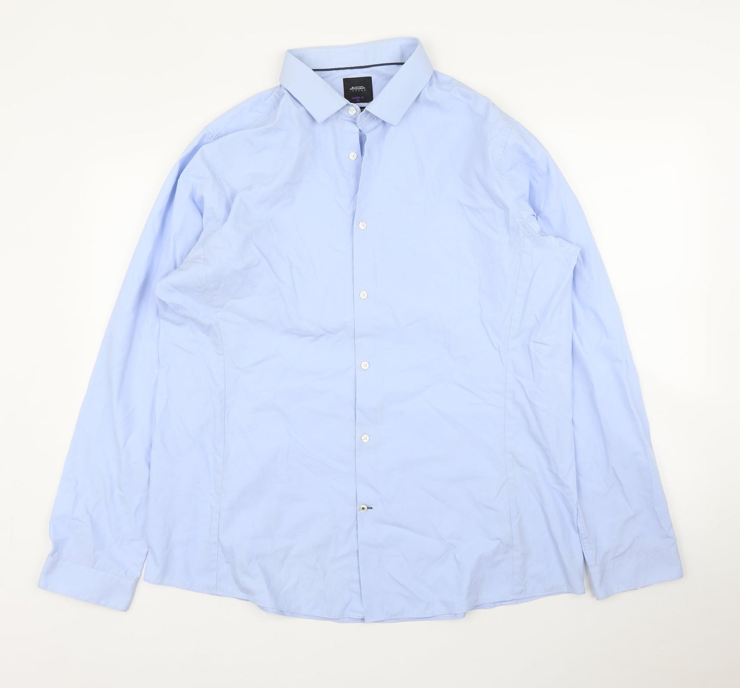 Burton Mens Blue    Button-Up Size XL
