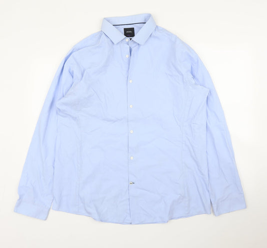 Burton Mens Blue    Button-Up Size XL