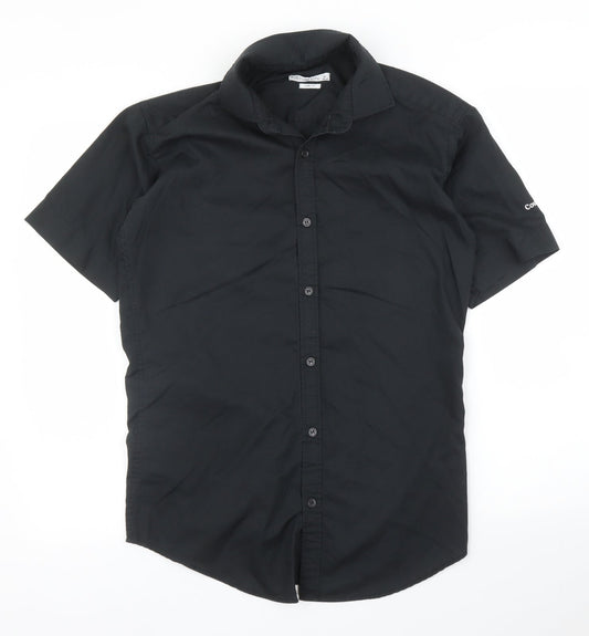 Kustom Kit Mens Black    Button-Up Size 14