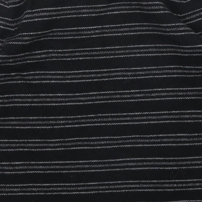 Kenar Womens Black Striped  Pullover Jumper Size M
