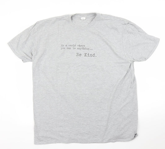 Gildan Womens Grey   Basic T-Shirt Size 2XL