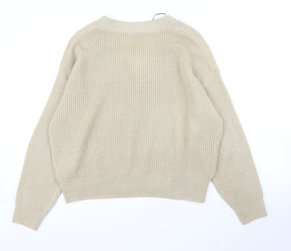 H&M Womens Beige   Pullover Jumper Size S