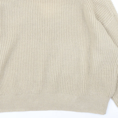 H&M Womens Beige   Pullover Jumper Size S