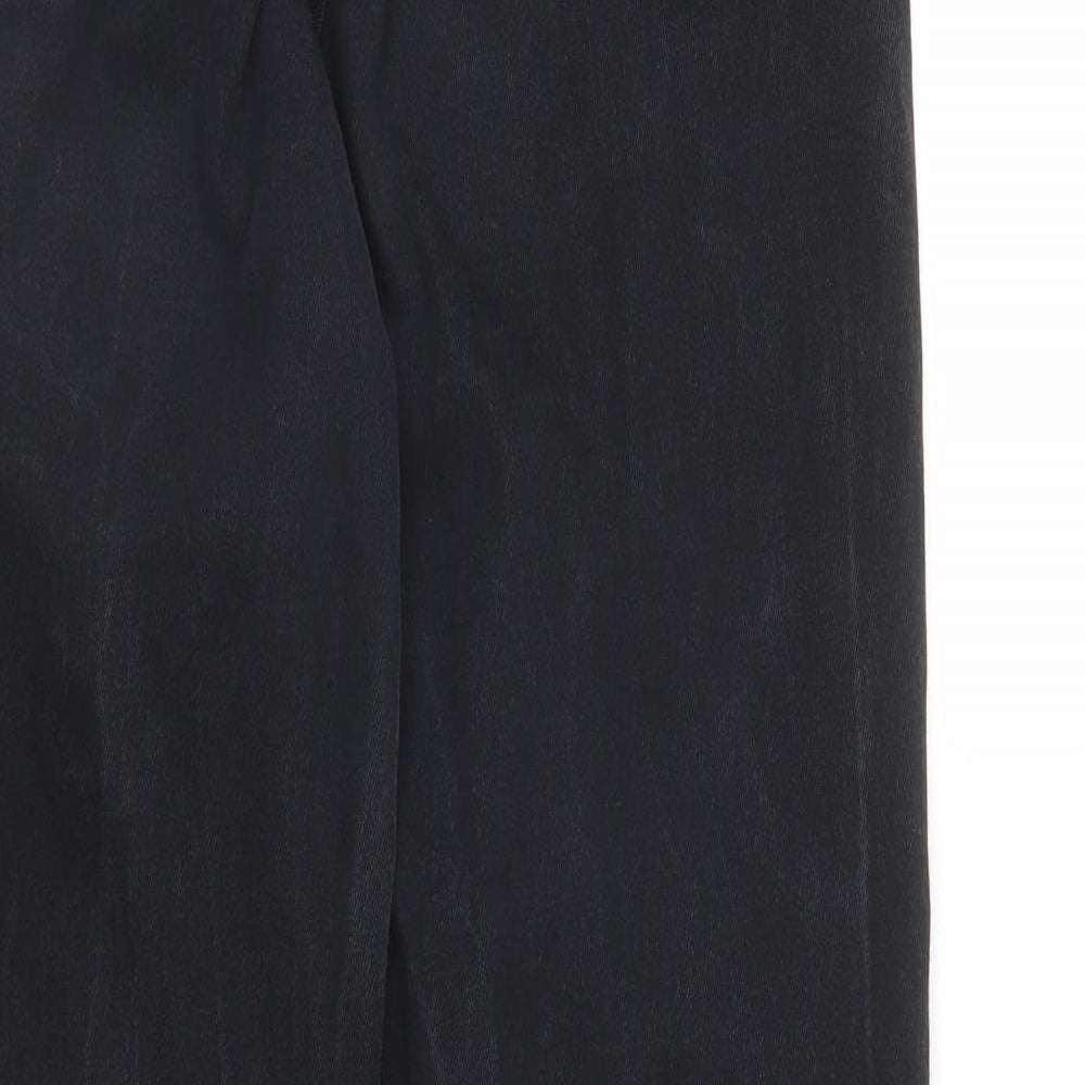 Brooks Mens Black  Denim Bootcut Jeans Size 16 L30 in