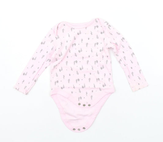 F&F Baby Pink Geometric  Babygrow One-Piece Size 12-18 Months