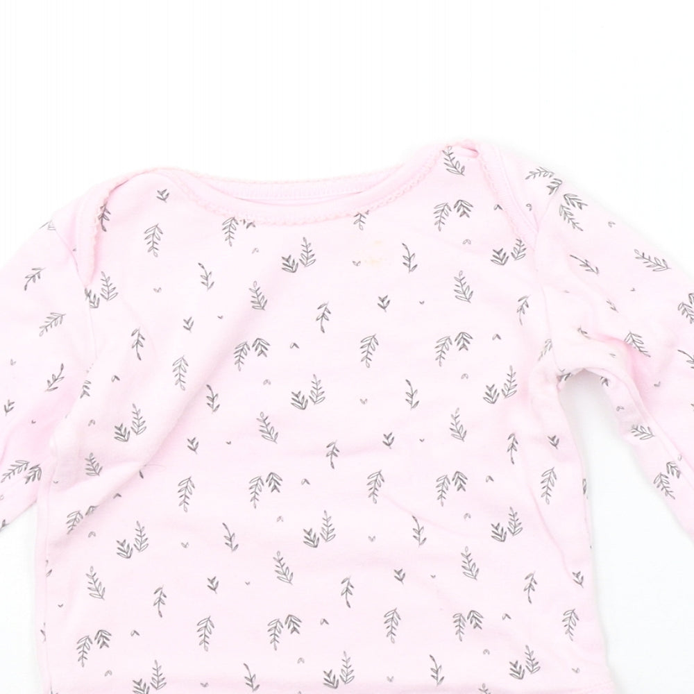 F&F Baby Pink Geometric  Babygrow One-Piece Size 12-18 Months