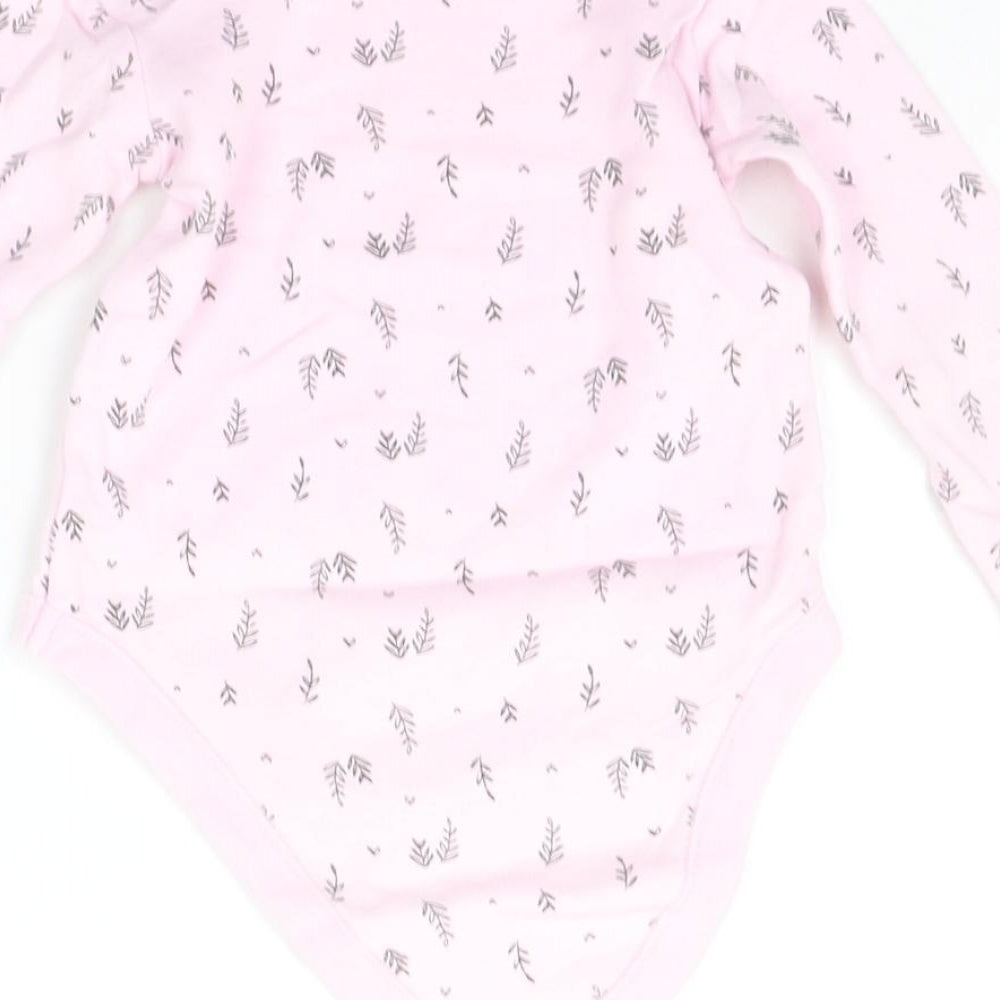F&F Baby Pink Geometric  Babygrow One-Piece Size 12-18 Months
