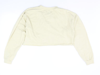PRETTYLITTLETHING Womens Yellow   Pullover Jumper Size S