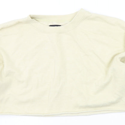PRETTYLITTLETHING Womens Yellow   Pullover Jumper Size S