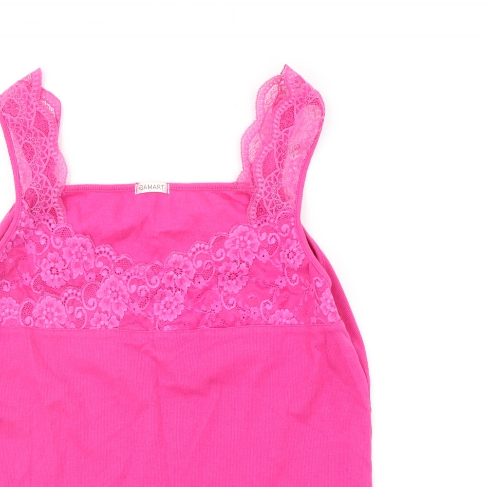 Damart Womens Pink   Basic Tank Size XL