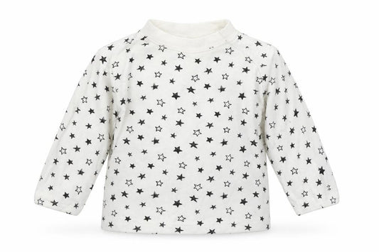 George Baby White Geometric  Basic T-Shirt Size 3-6 Months  - Stars