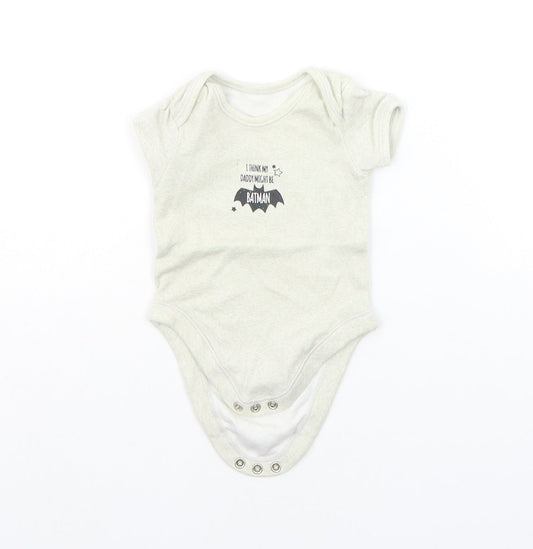 George Baby Grey   Babygrow One-Piece Size 3-6 Months
