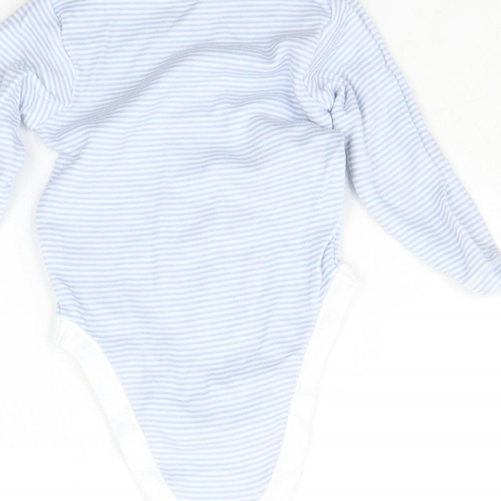 George Baby Blue Striped  Babygrow One-Piece Size 3-6 Months