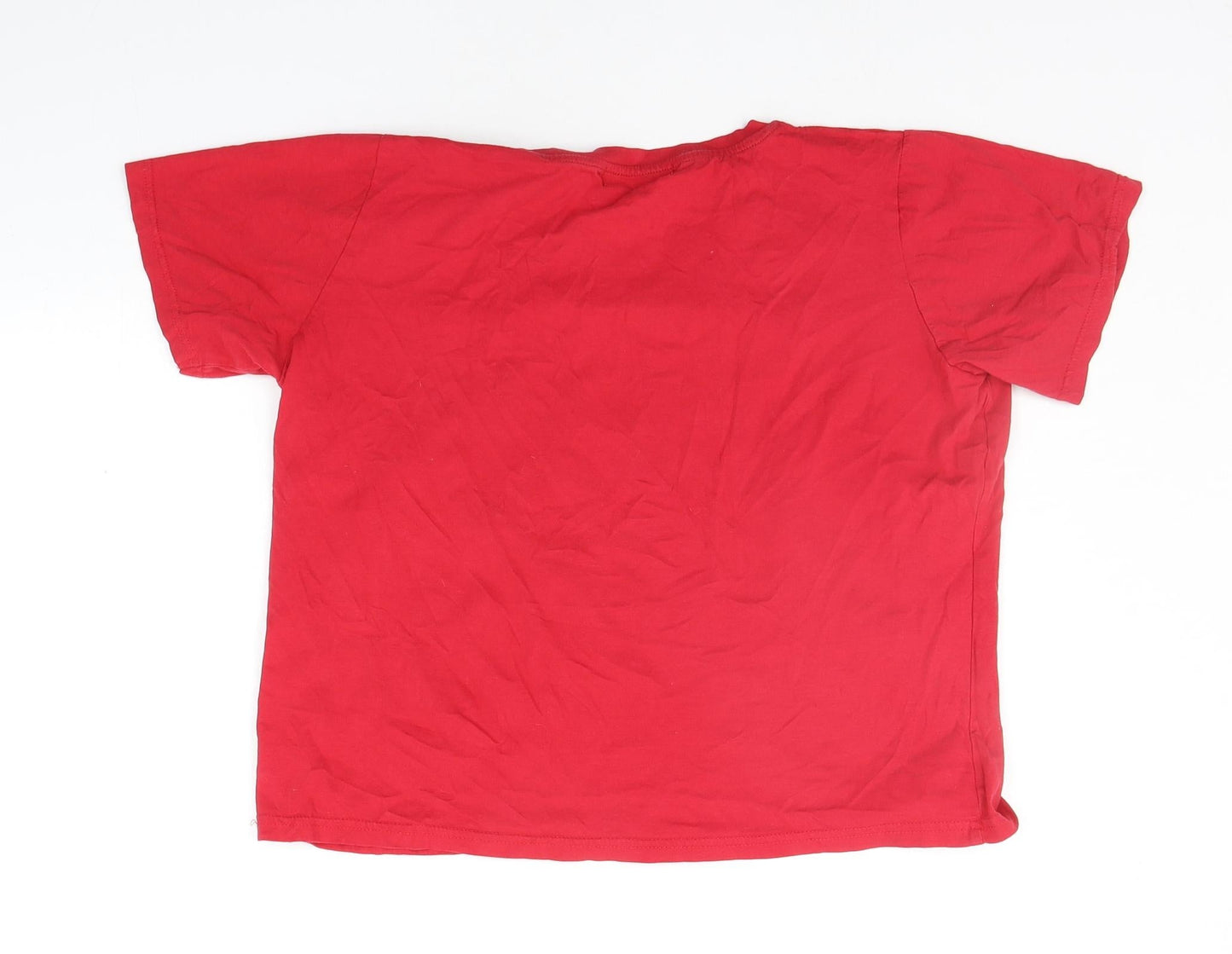 Preworn Womens Red   Basic T-Shirt Size L