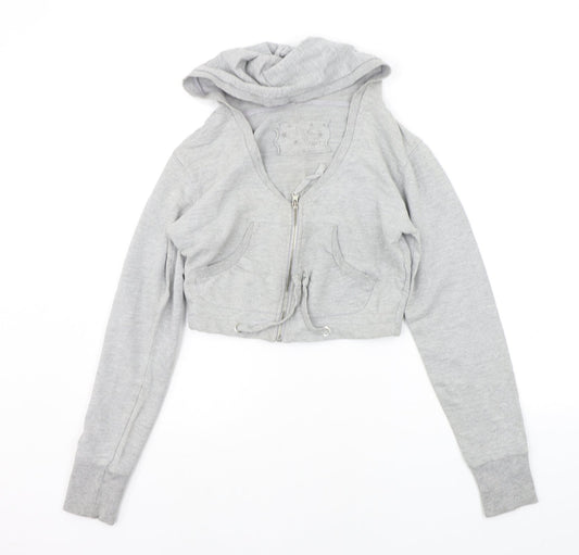 ace couture Womens Grey   Full Zip Hoodie Size S