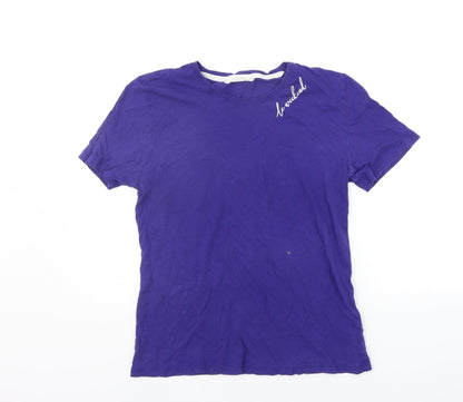 Marks & Spencer Womens Purple   Basic T-Shirt Size 8