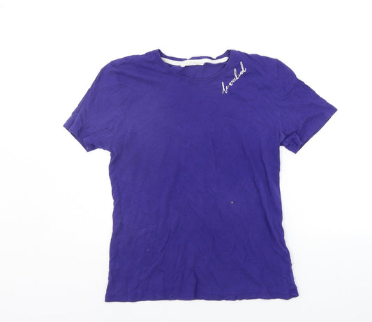 Marks and Spencer Womens Purple   Basic T-Shirt Size 8