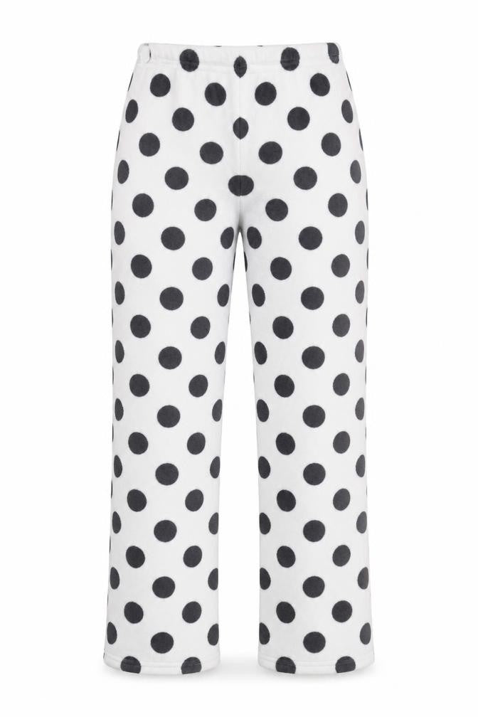 Primark Girls White Polka Dot  Top Pyjama Pants Size L