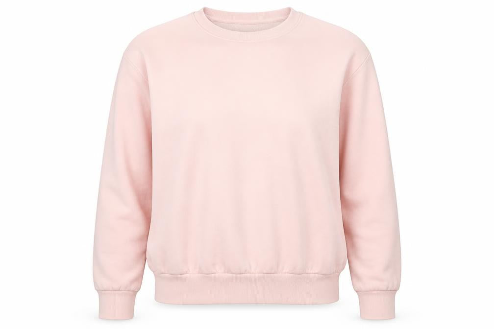 Divided Womens Pink Houndstooth  Pullover Jumper Size M