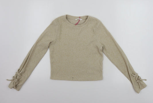 Matalan  Girls Beige   Pullover Jumper Size 12 Years