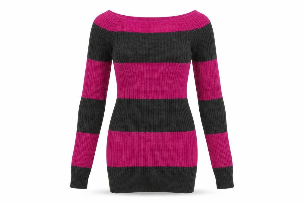 Poof Excellence Womens Grey Striped  Bodycon  Size S