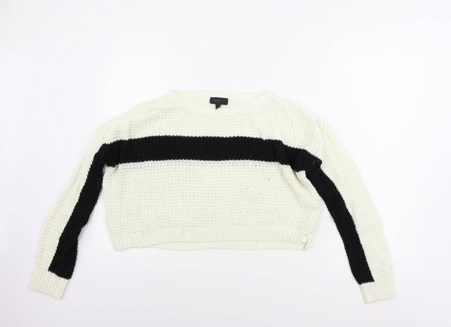 Topshop  Womens Ivory   Pullover Jumper Size 8