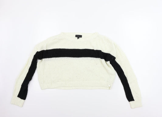 Topshop  Womens Ivory   Pullover Jumper Size 8