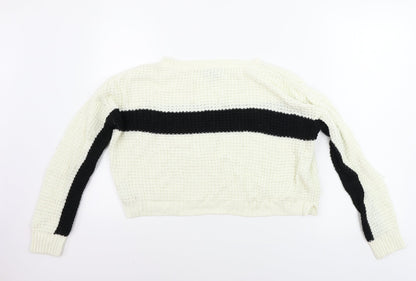 Topshop  Womens Ivory   Pullover Jumper Size 8