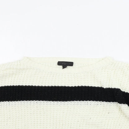 Topshop  Womens Ivory   Pullover Jumper Size 8