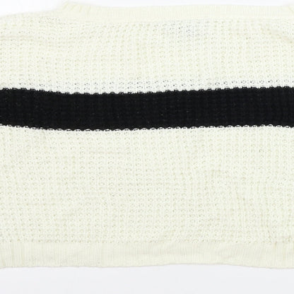 Topshop  Womens Ivory   Pullover Jumper Size 8