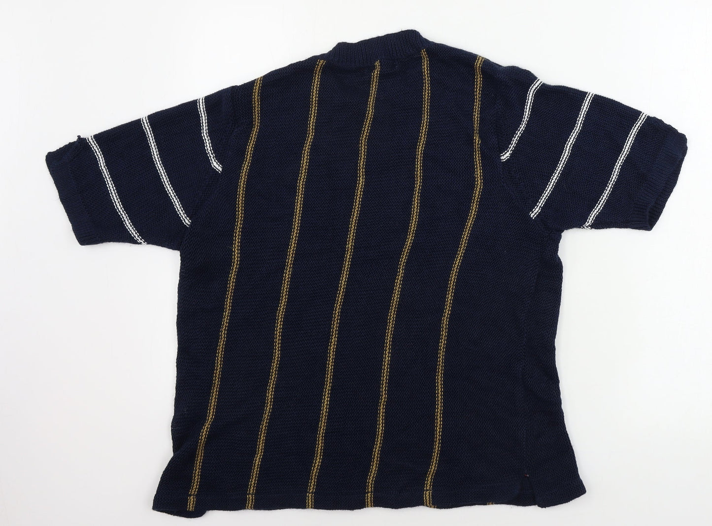 Marks and Spencer  Womens Blue Striped  Pullover Jumper Size 16