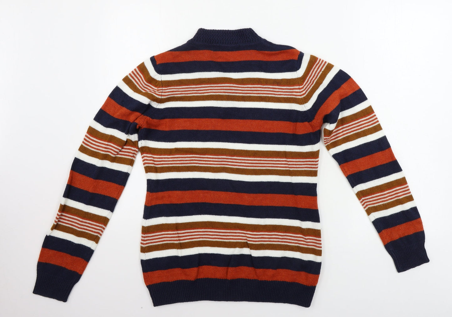 ISLE     Womens Brown Striped  Pullover Jumper Size S
