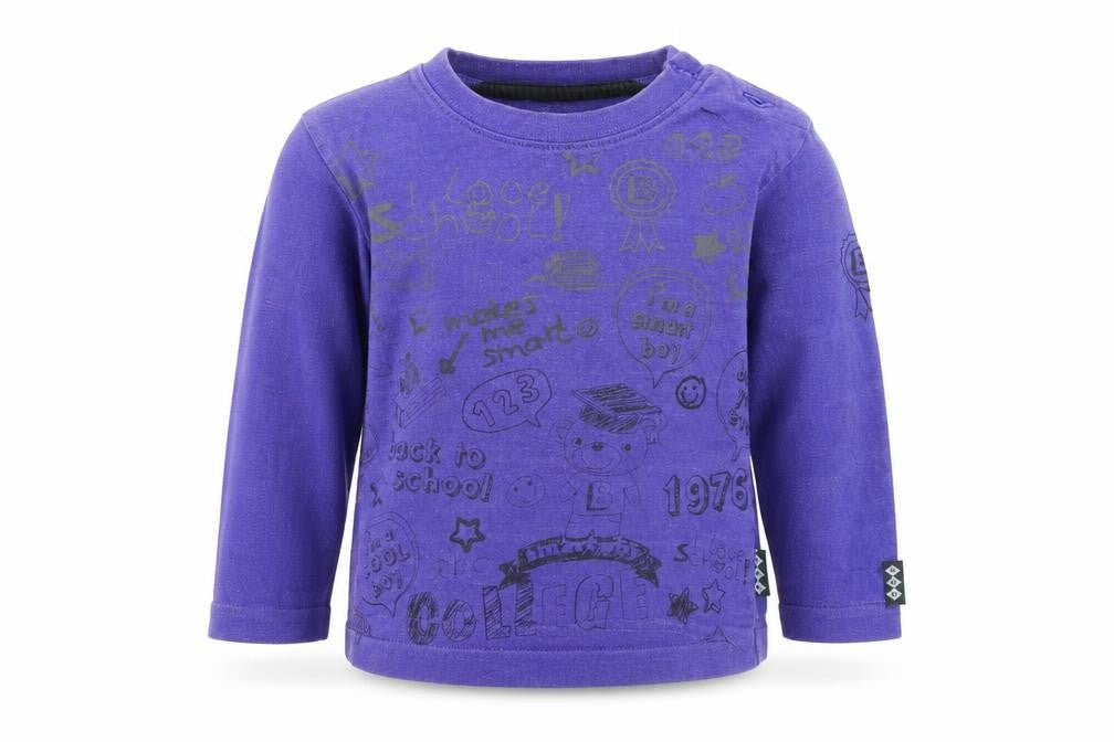 Boy Star Boys Purple   Basic T-Shirt Size 12 Months