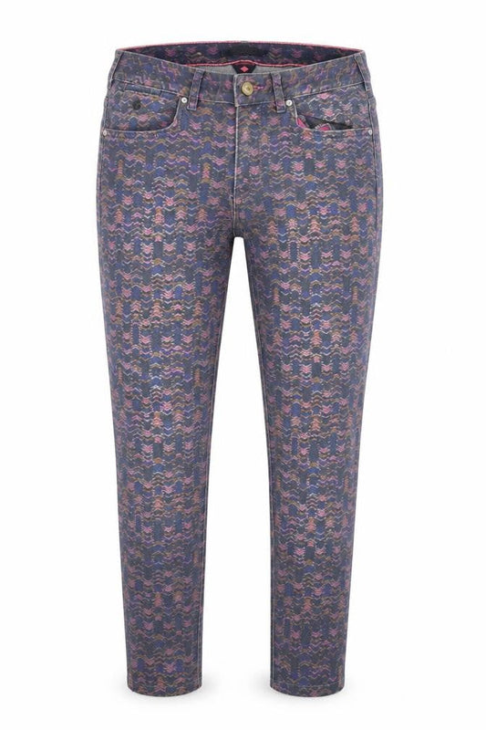 Maison Scotch Womens Multicoloured Geometric Denim Skinny Jeans Size 31 L27 in