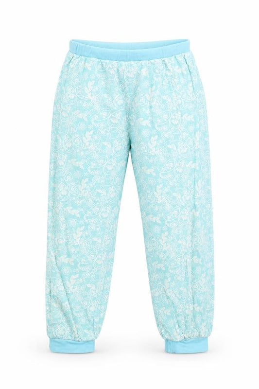 George Girls Green Floral   Pyjama Pants Size 6-7 Years