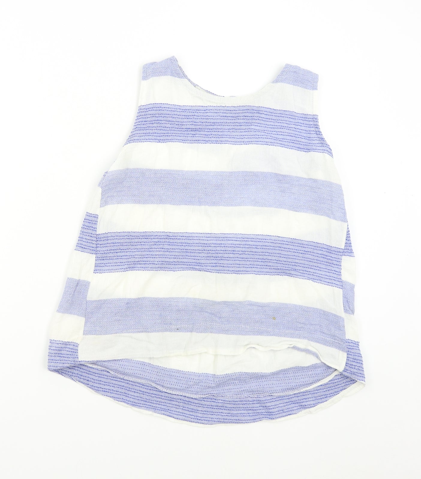 Preworn Womens Blue Striped  Camisole Blouse Size M