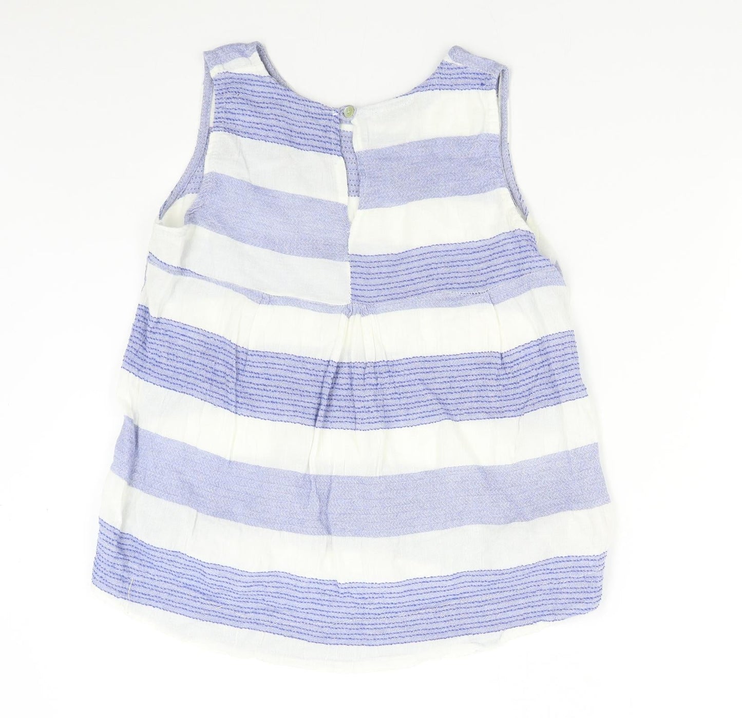 Preworn Womens Blue Striped  Camisole Blouse Size M