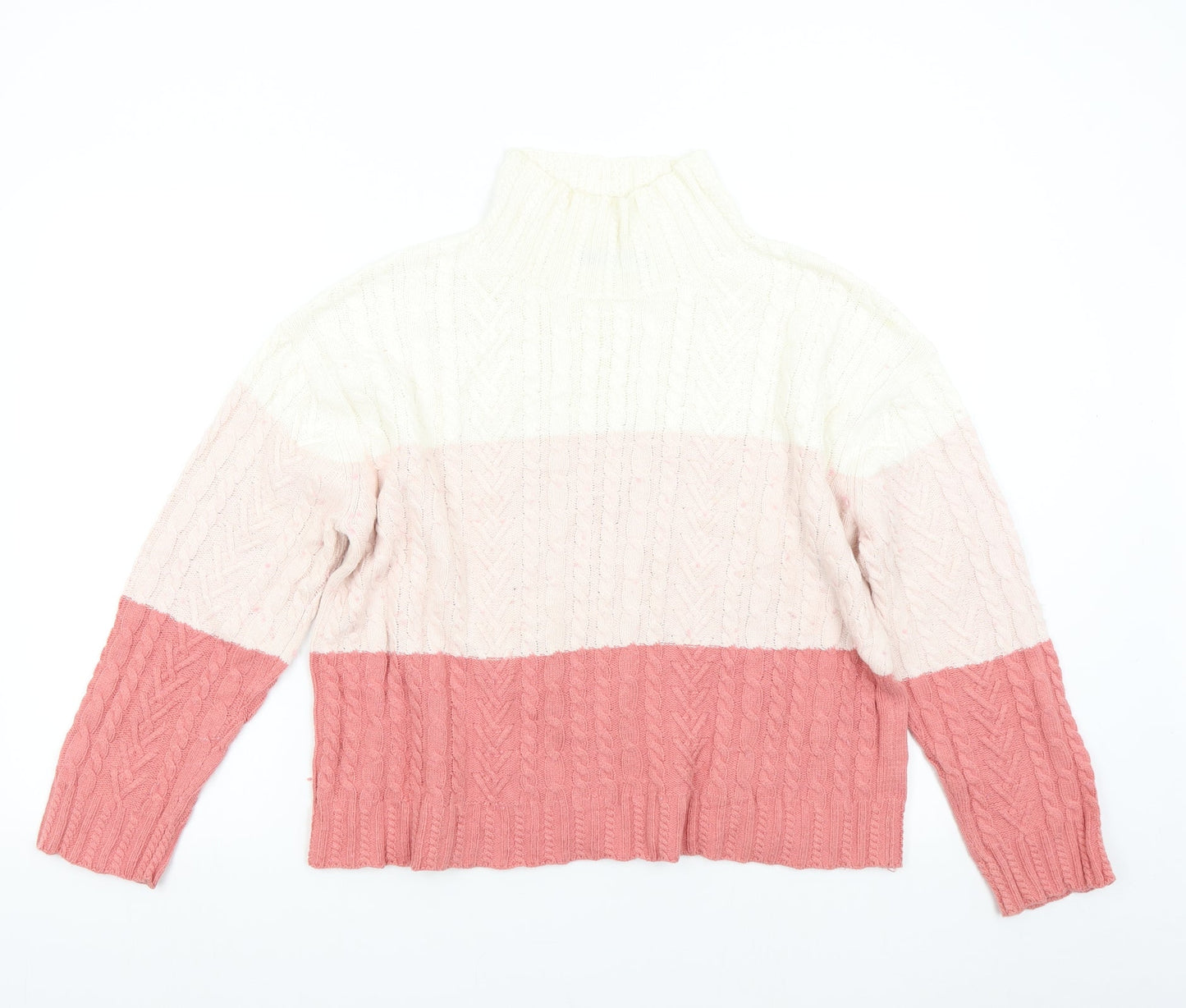 M&S Womens Multicoloured  Knit Pullover Jumper Size M