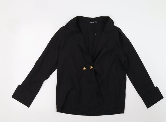 Boohoo Womens Black   Jacket  Size 8