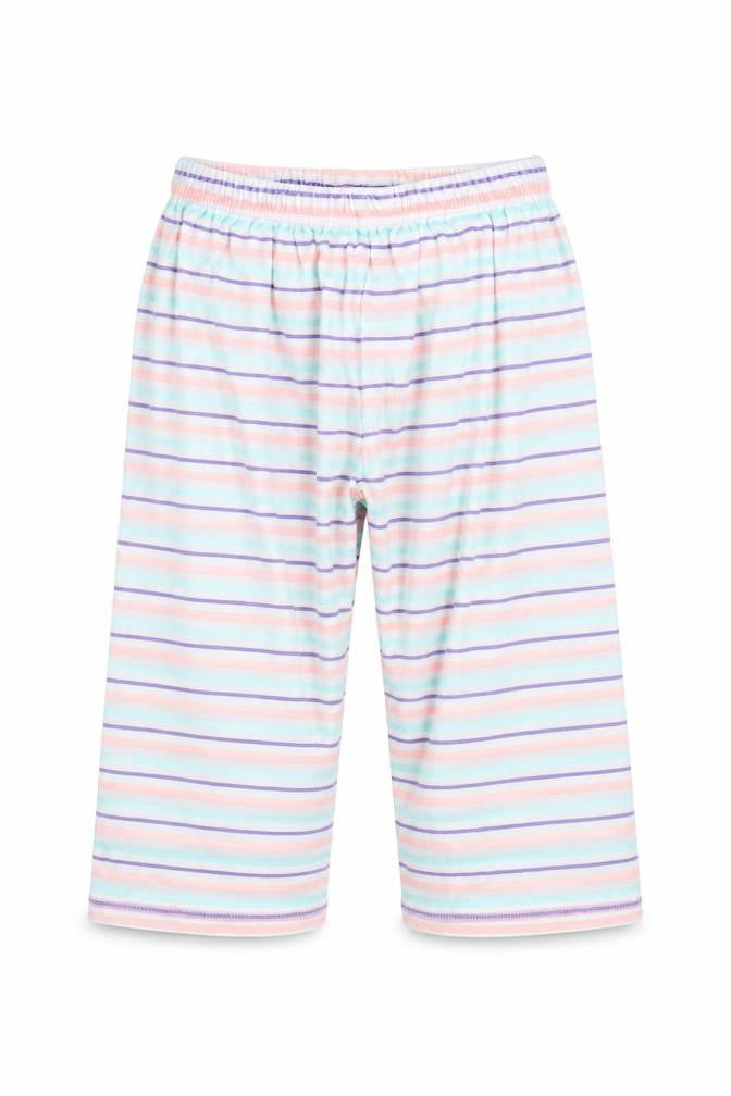 Mothercare Girls White Striped  Sweatpants Trousers Size 2 Years